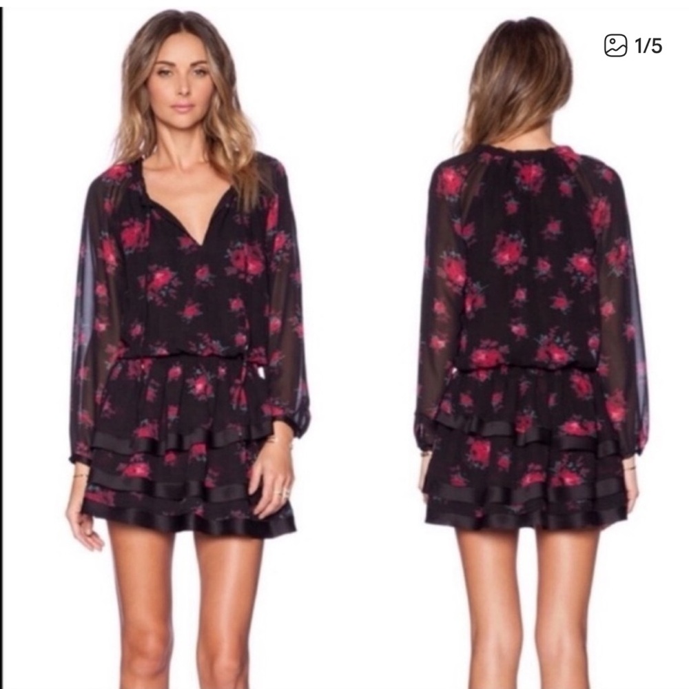 Sam Edelman Russian Romance Floral Mini Dress Size XS